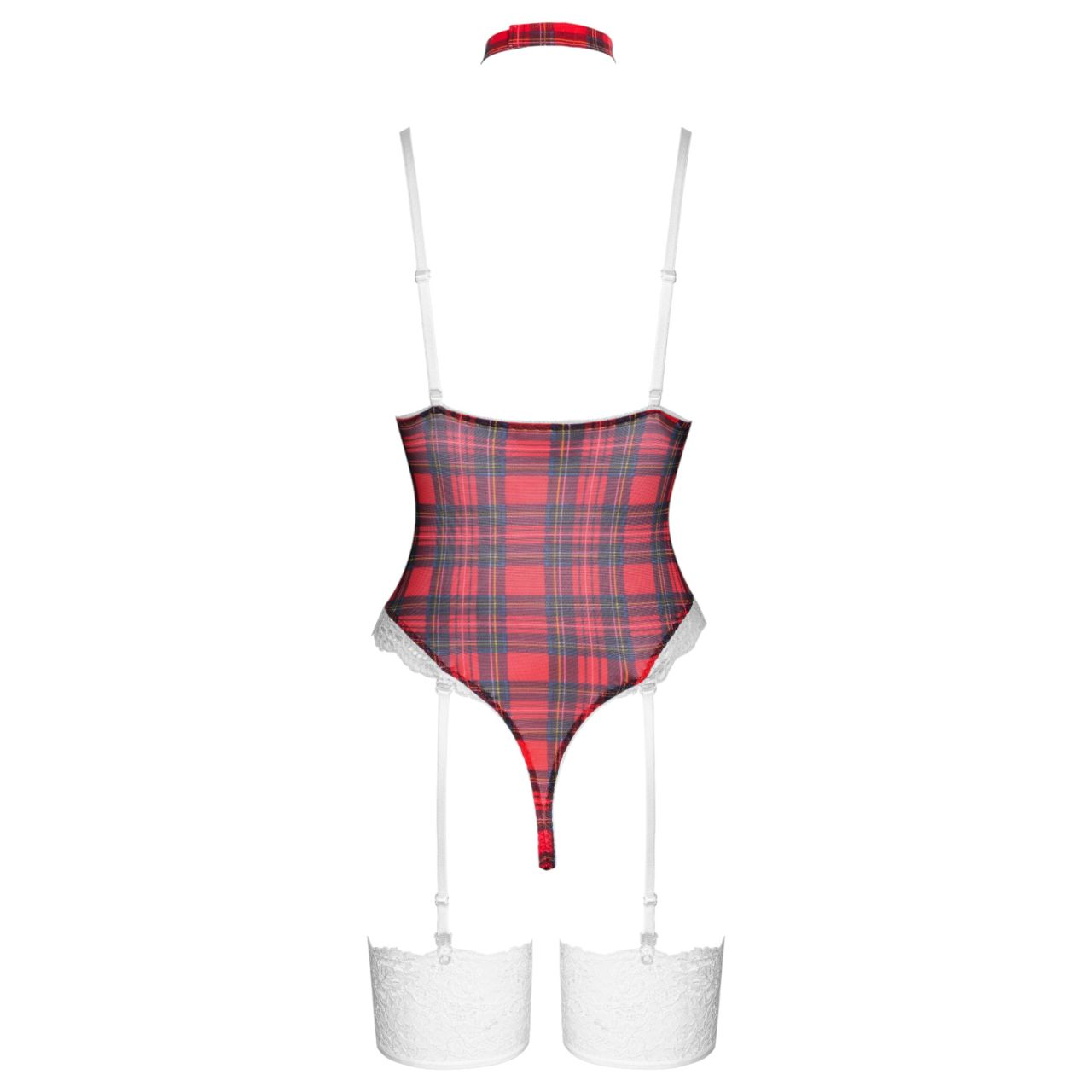 Cottelli - kockás body szett (piros) Cottelli - kockás body szett (piros)