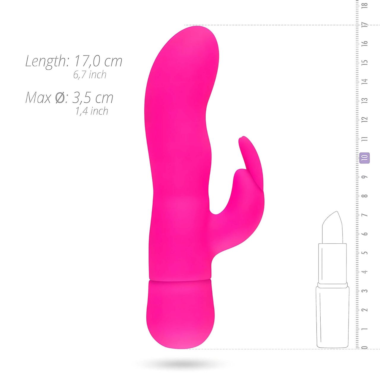 Easytoys Mad Rabbit - nyuszis csiklókaros vibrátor (pink) Easytoys Mad Rabbit - nyuszis csiklókaros vibrátor (pink)