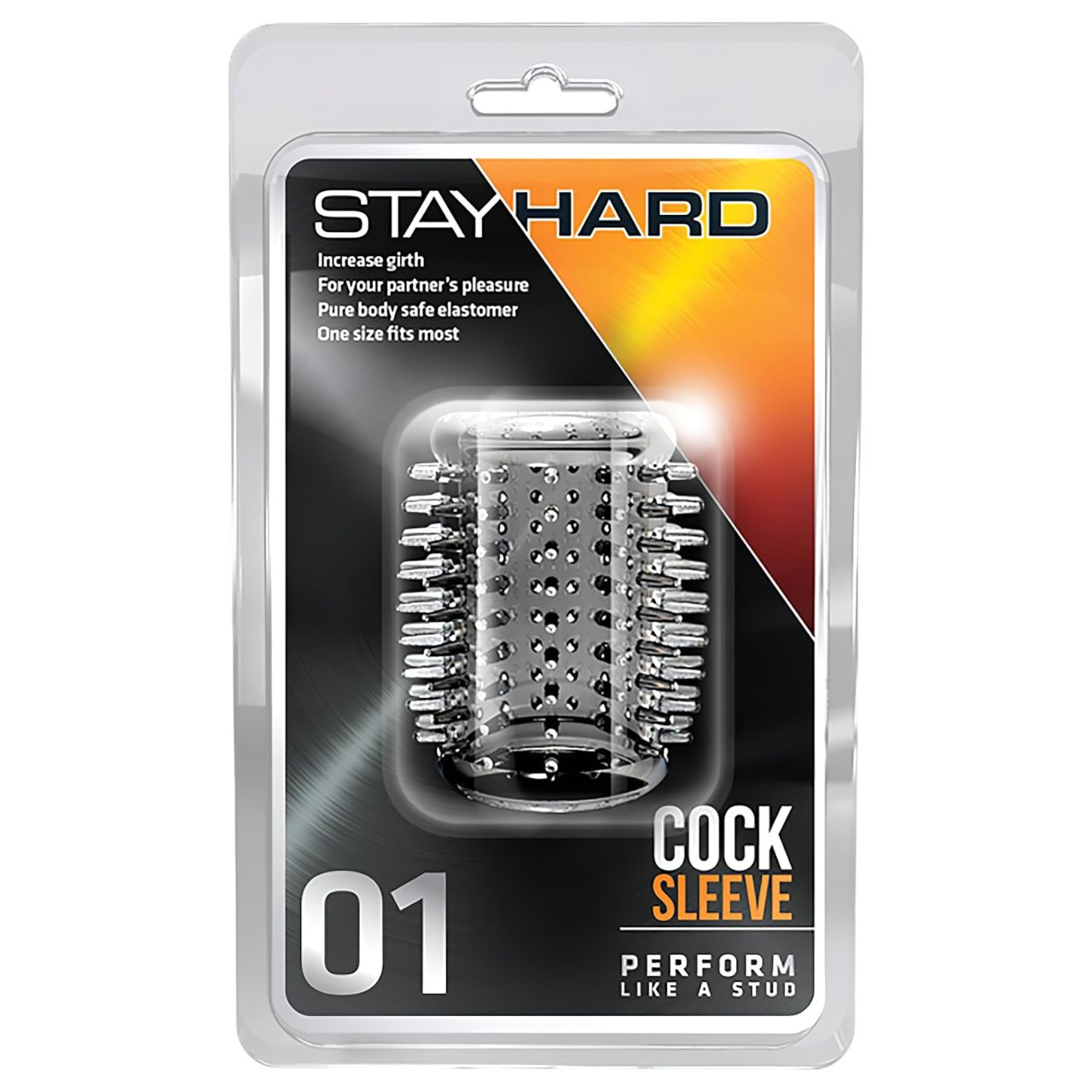 Stay Hard - tüskés péniszmandzsetta (áttetsző)