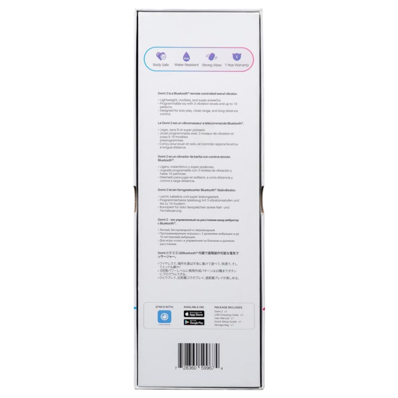 LOVENSE Domi 2 - okos masszírozó vibrátor (fekete) LOVENSE Domi 2 - okos masszírozó vibrátor (fekete)