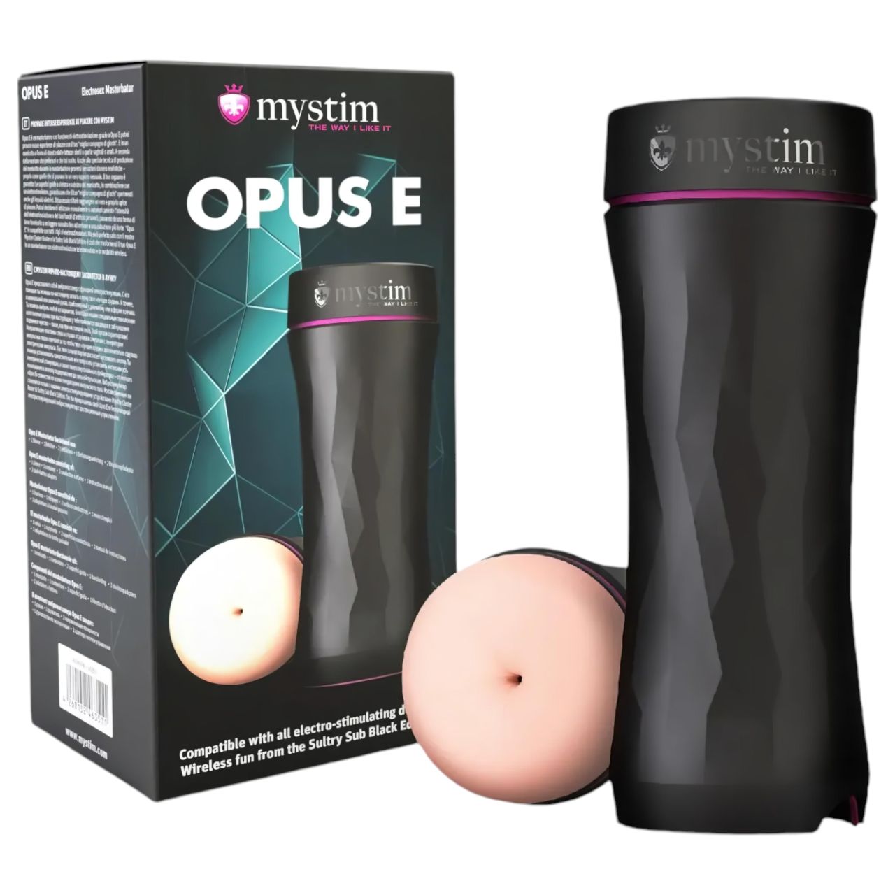 mystim Opus E Anus - elektro műpopsi maszturbátor (natúr-fekete) mystim Opus E Anus - elektro műpopsi maszturbátor (natúr-fekete)