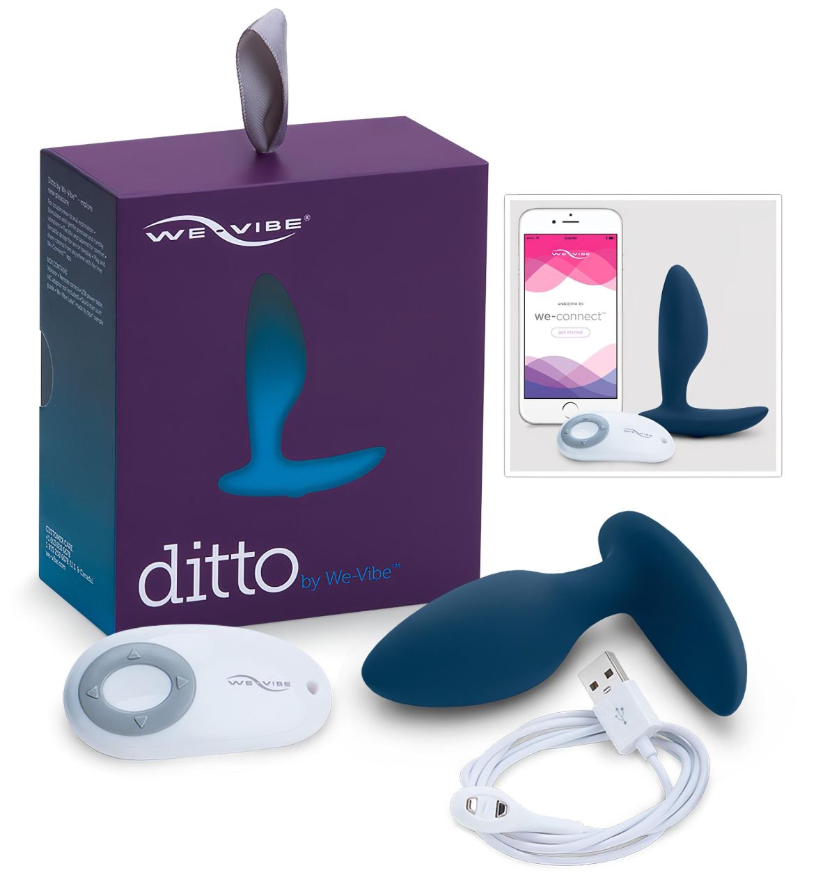/ We-Vibe Ditto - akkus anál vibrátor (türkiz) / We-Vibe Ditto - akkus anál vibrátor (türkiz)