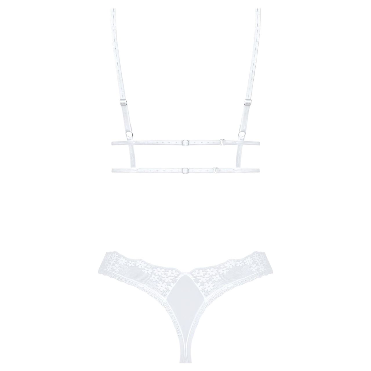 Obsessive Set Heavenlly - csipkés melltartó szett (fehér) Obsessive Set Heavenlly - csipkés melltartó szett (fehér)