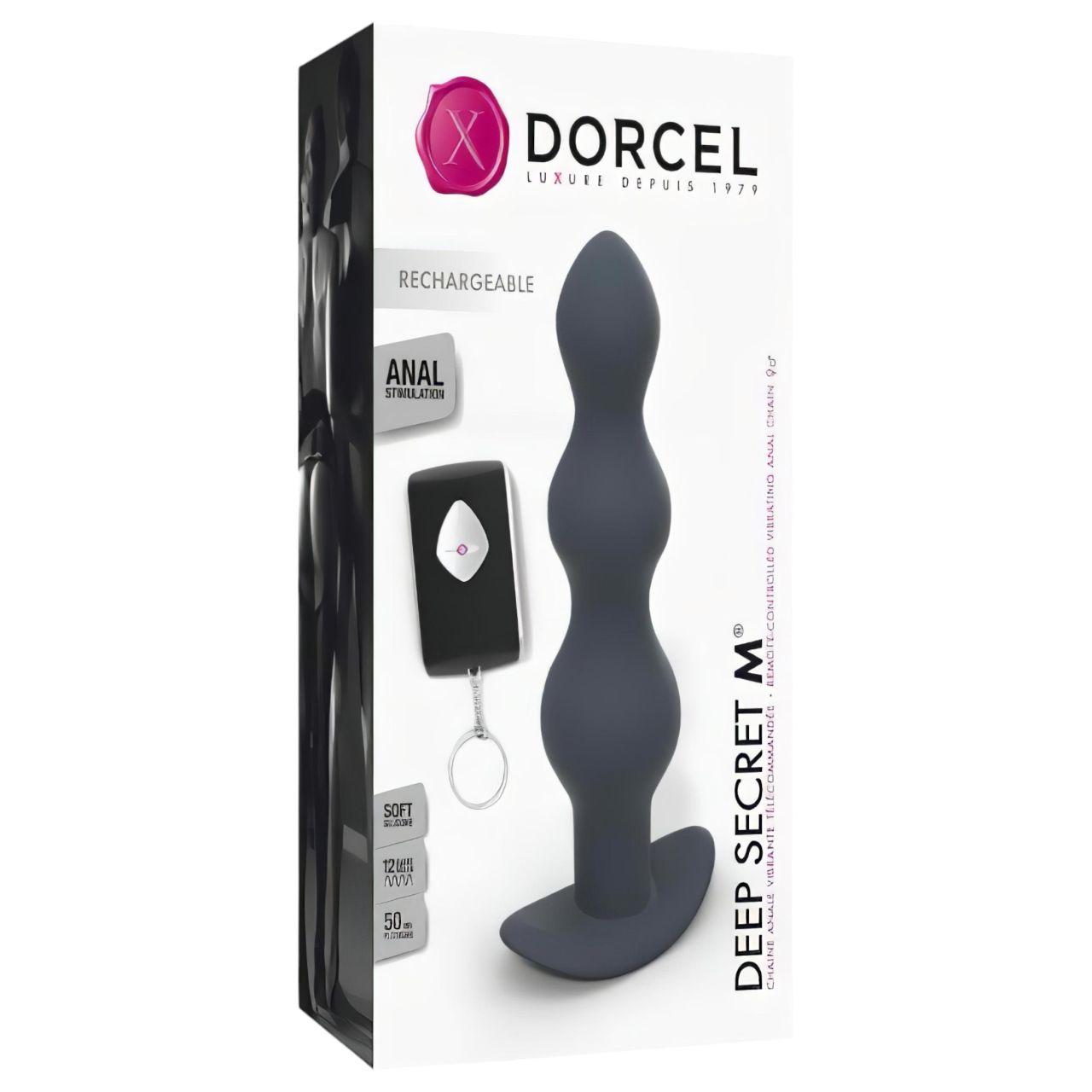 / Dorcel Deep Secret M - akkus, rádiós anál vibrátor (fekete) / Dorcel Deep Secret M - akkus, rádiós anál vibrátor (fekete)