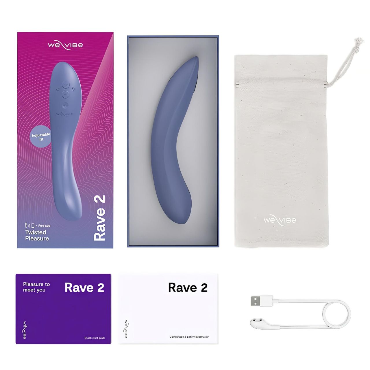 We-Vibe Rave 2 - okos, akkus G-pont vibrátor (kék) We-Vibe Rave 2 - okos, akkus G-pont vibrátor (kék)