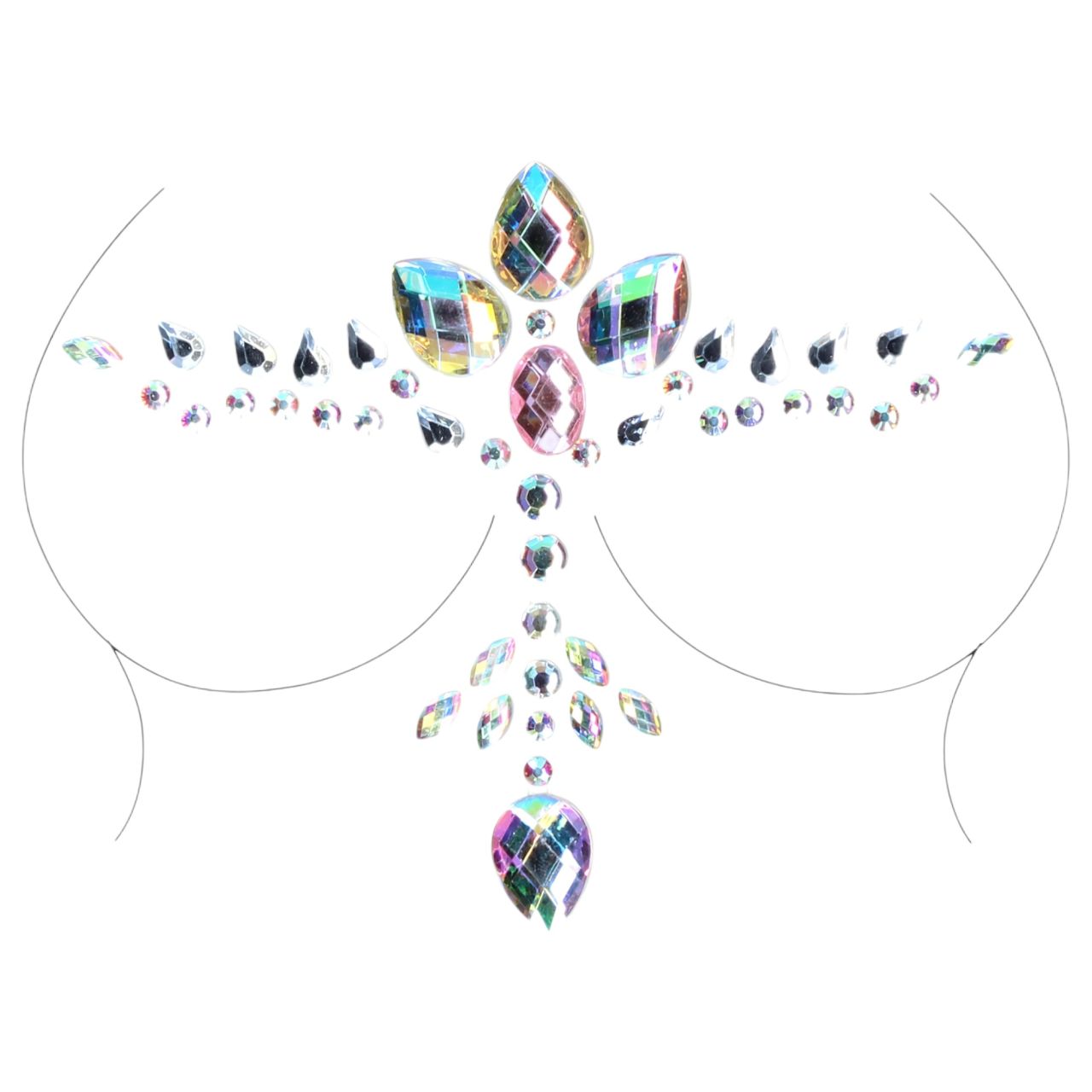 Le Désir - csillogó dekoltázs matrica (szivárvány) Le Désir - csillogó dekoltázs matrica (szivárvány)