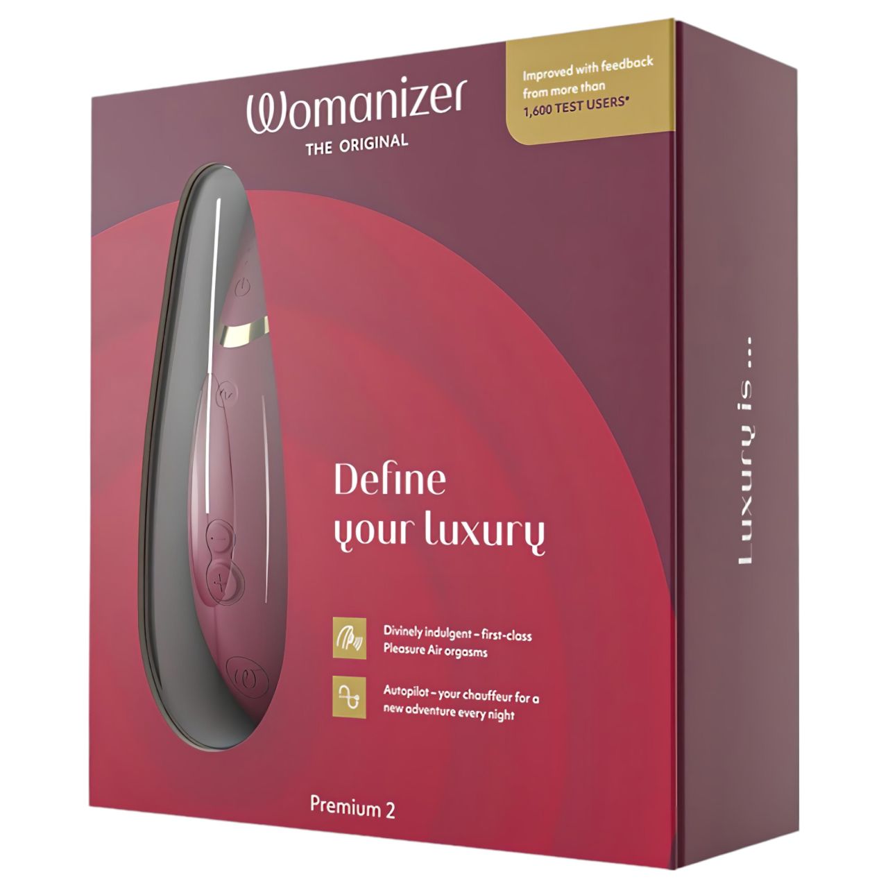 Womanizer Premium 2 - léghullámos csiklóizgató (piros) Womanizer Premium 2 - léghullámos csiklóizgató (piros)