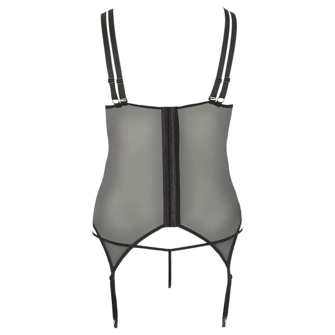 / Cottelli Plus Size - variálható harisnyatartós felső (fekete) / Cottelli Plus Size - variálható harisnyatartós felső (fekete)