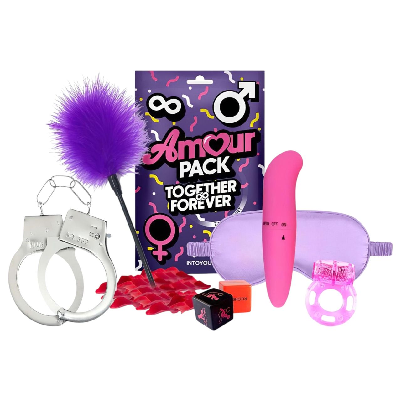 Amour Pack Together - kezdő szett vibrátorral - 7 részes