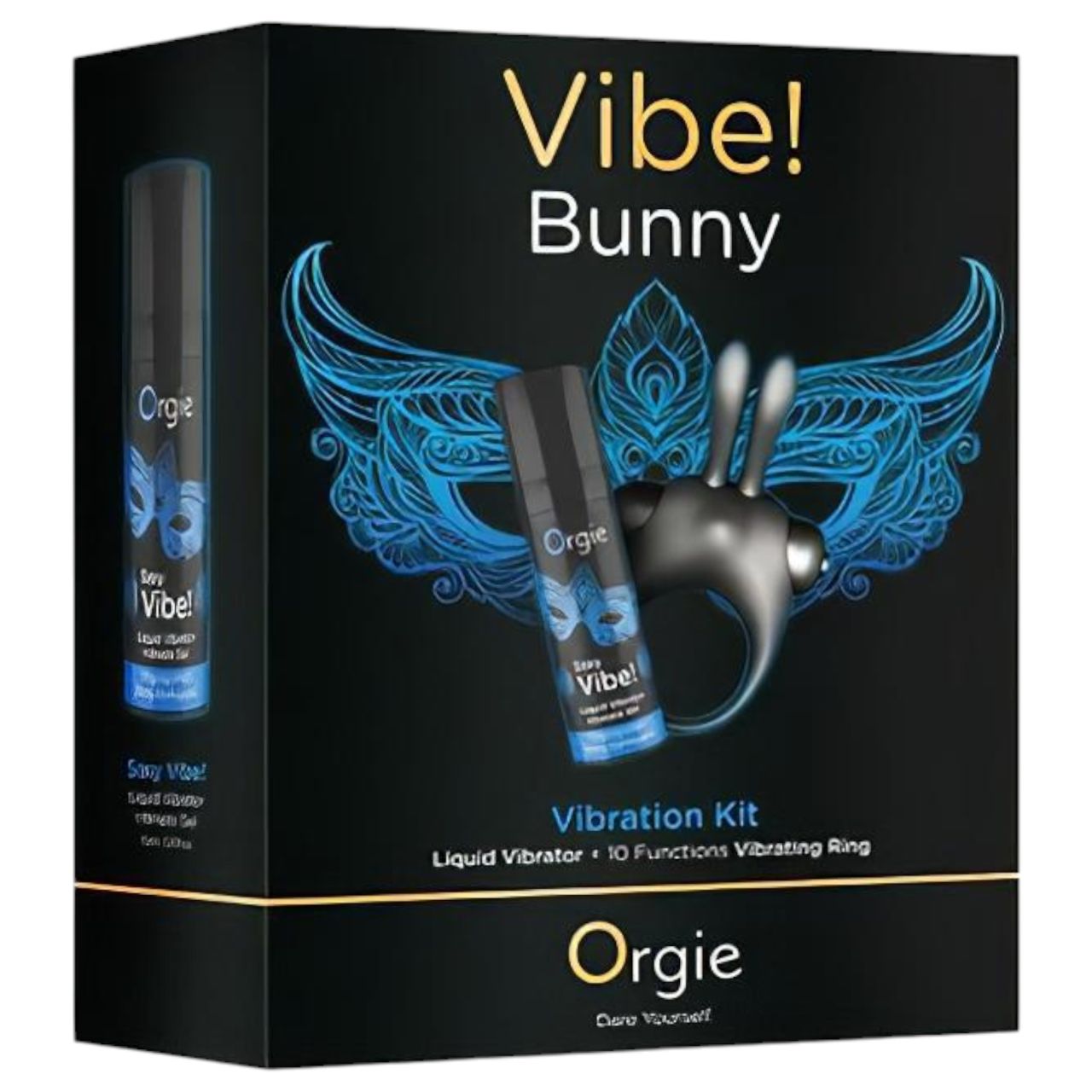 Orgie Bunny - vibrációs péniszgyűrű szett (fekete) Orgie Bunny - vibrációs péniszgyűrű szett (fekete)