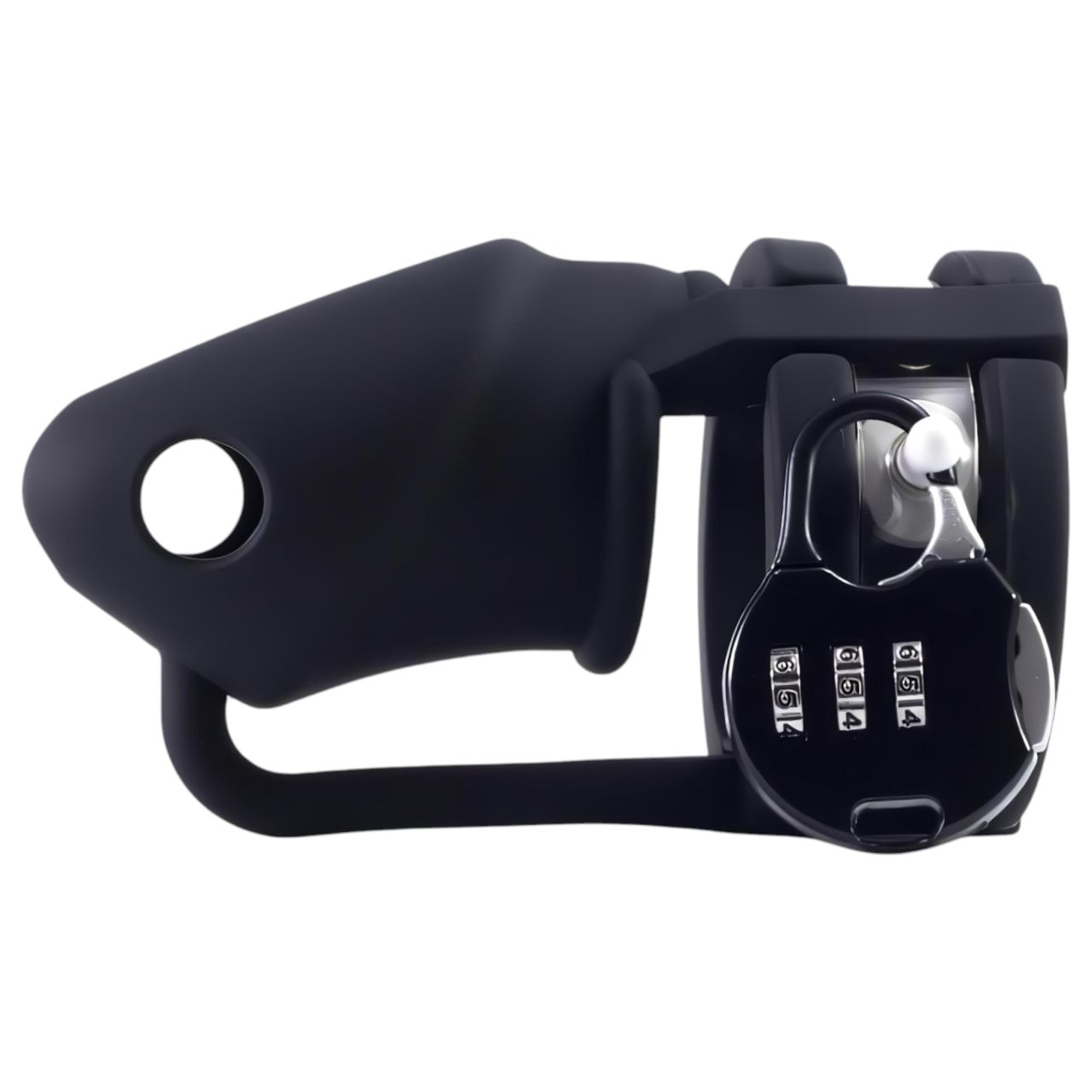 LOCK A WILLY - szilikon pénisz ketrec lakattal (fekete) LOCK A WILLY - szilikon pénisz ketrec lakattal (fekete)