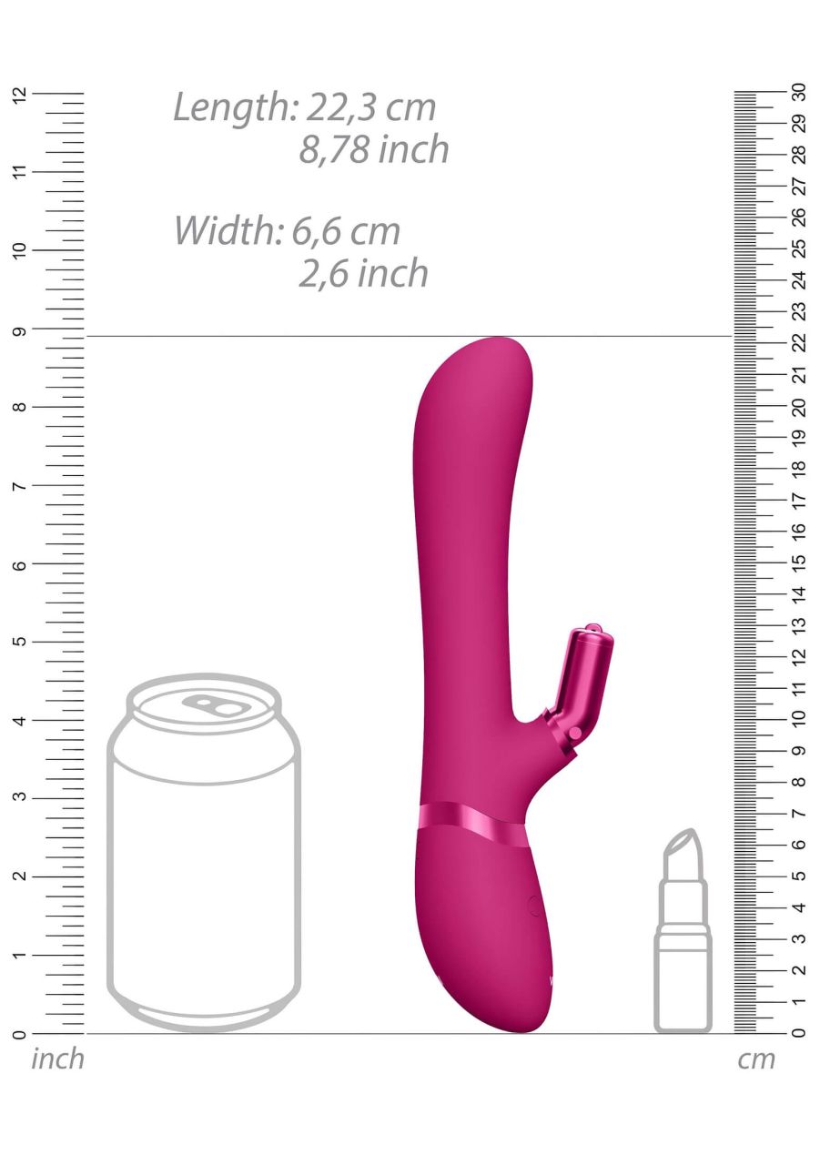 Vive Chou - akkus, cserélhető fejes csiklókaros vibrátor (pink) Vive Chou - akkus, cserélhető fejes csiklókaros vibrátor (pink)
