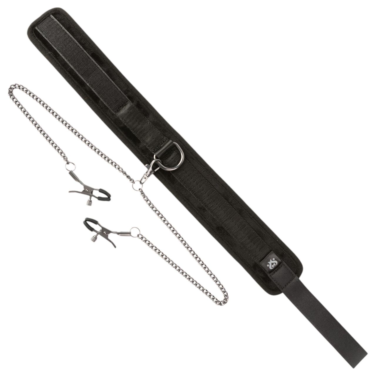 Sei Mio - nyakörv és bimbócsipesz (fekete) Sei Mio - nyakörv és bimbócsipesz (fekete)