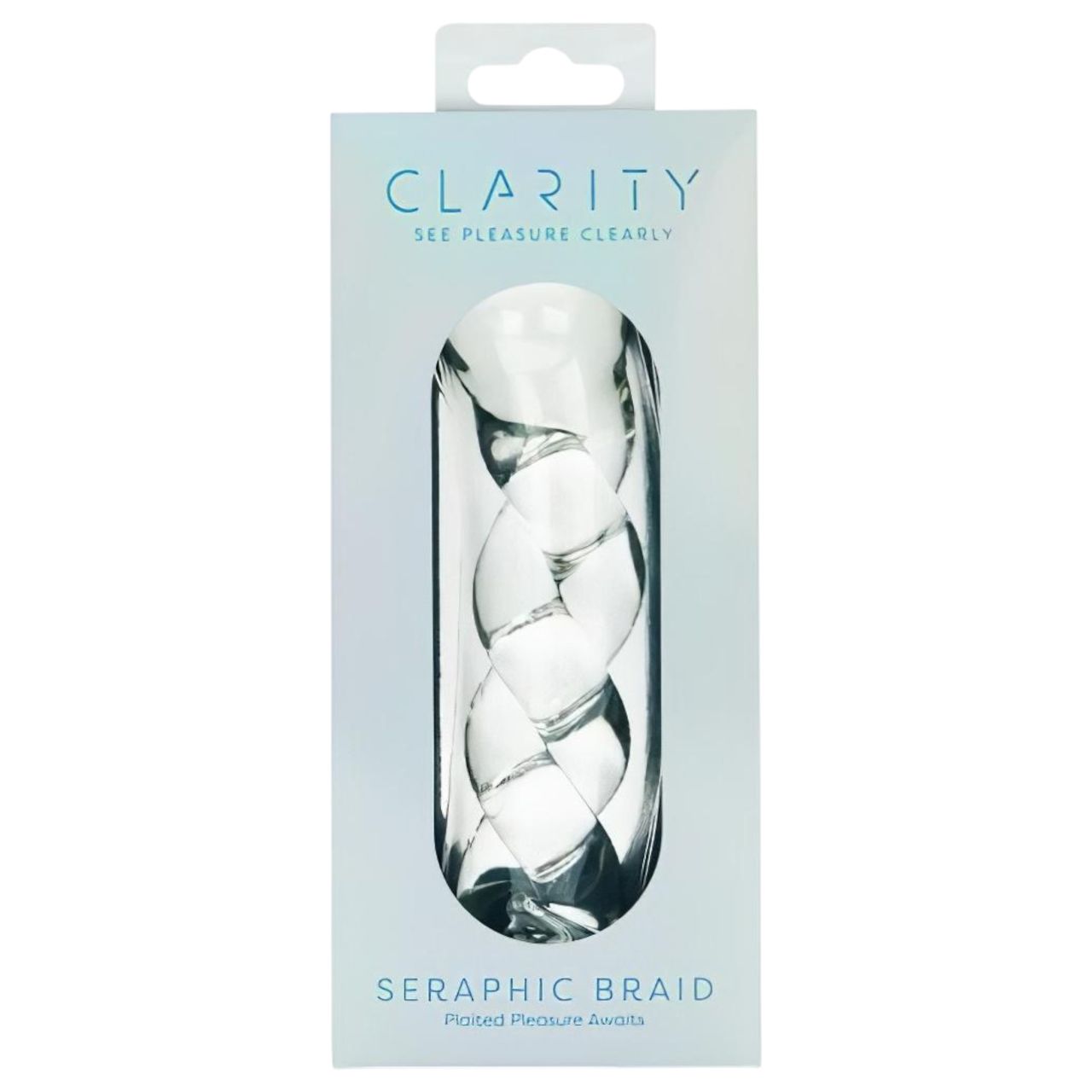 Clarity - fonott mintás üveg dildó (áttetsző) Clarity - fonott mintás üveg dildó (áttetsző)