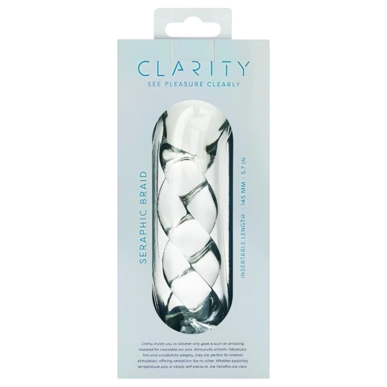 Clarity - fonott mintás üveg dildó (áttetsző) Clarity - fonott mintás üveg dildó (áttetsző)