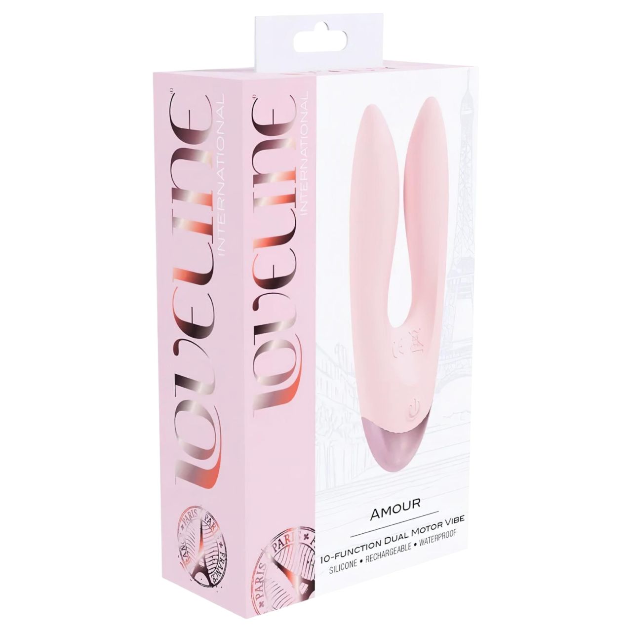 Loveline Amour - dupla karos vibrátor (pink) Loveline Amour - dupla karos vibrátor (pink)