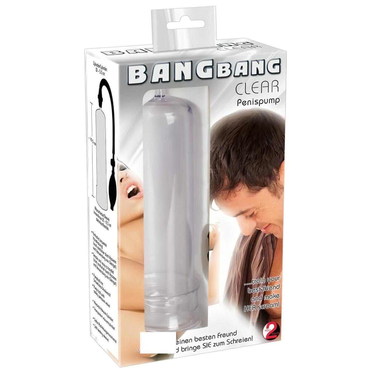 Bang Bang péniszpumpa - átlátszó Bang Bang péniszpumpa - átlátszó