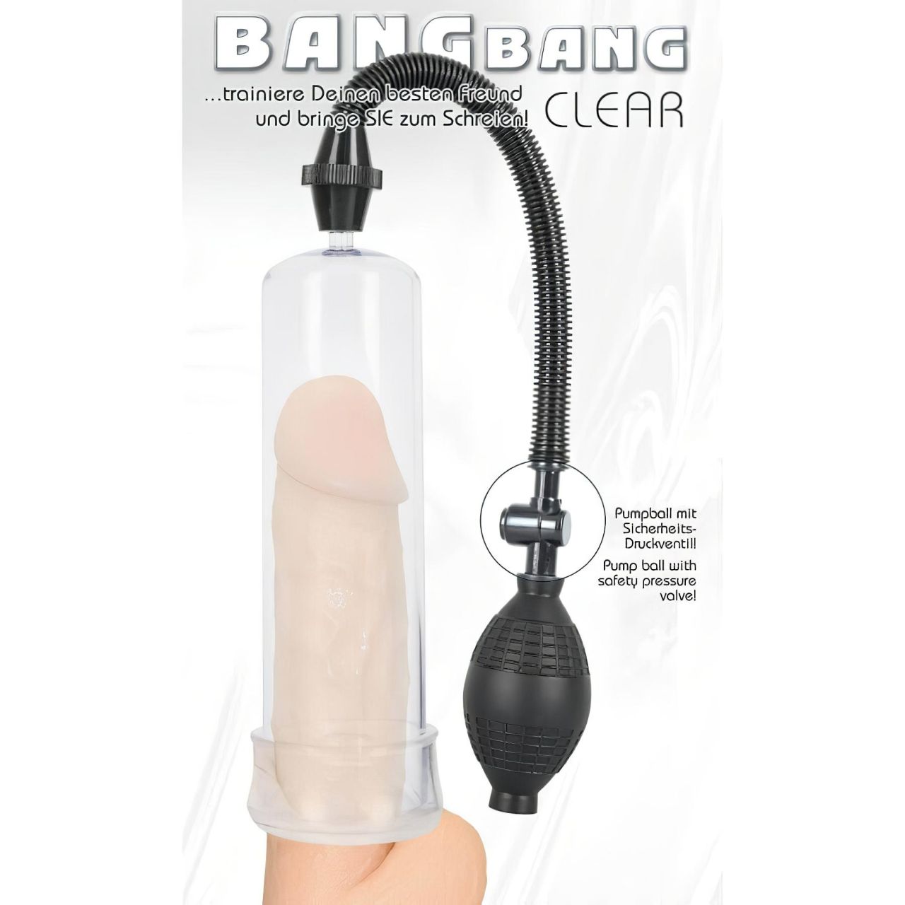 Bang Bang péniszpumpa - átlátszó Bang Bang péniszpumpa - átlátszó