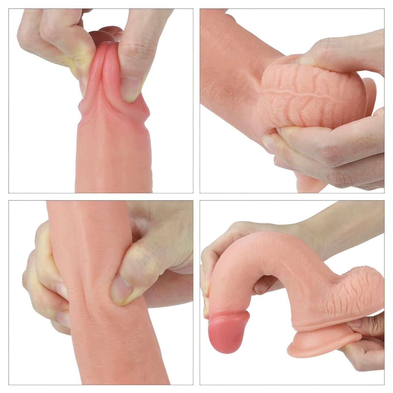 Lovetoy Nature Cock - kétrétegű élethű dildó - 20cm (natúr) Lovetoy Nature Cock - kétrétegű élethű dildó - 20cm (natúr)