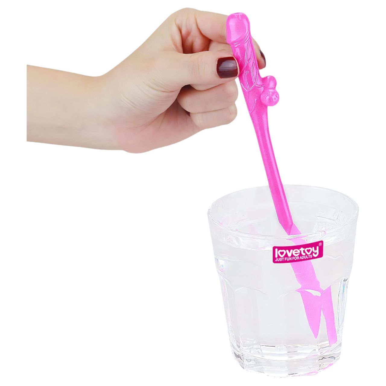 Lovetoy - realisztikus pénisz szívószál (pink-kék-lila) Lovetoy - realisztikus pénisz szívószál (pink-kék-lila)