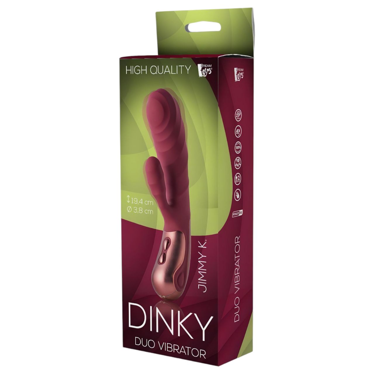 Dinky Jimmy K. Duo - akkus, csiklókaros vibrátor (piros) Dinky Jimmy K. Duo - akkus, csiklókaros vibrátor (piros)