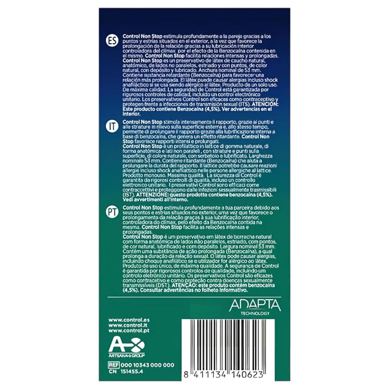 Control - bordázott késleltető hatású óvszer (12db)