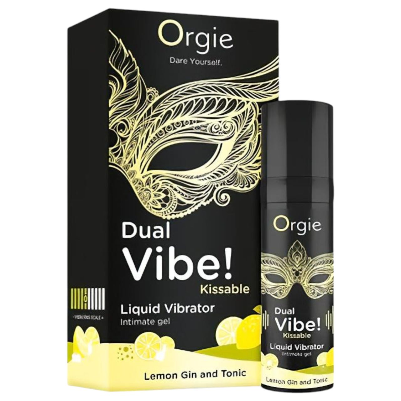 Orgie Dual Vibe - unisex folyékony vibrátor - Gin Tonic (15ml)