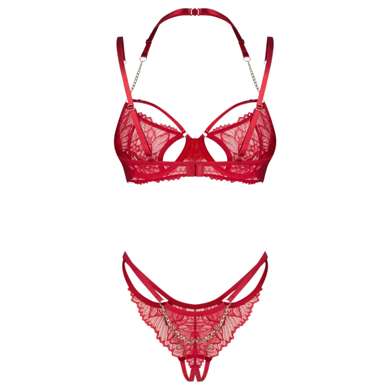 Obsessive Matildea - csipkés melltartó szett (piros) Obsessive Matildea - csipkés melltartó szett (piros)
