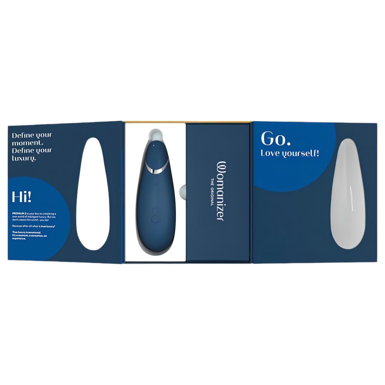 Womanizer Premium 2 - léghullámos csiklóizgató (kék) Womanizer Premium 2 - léghullámos csiklóizgató (kék)