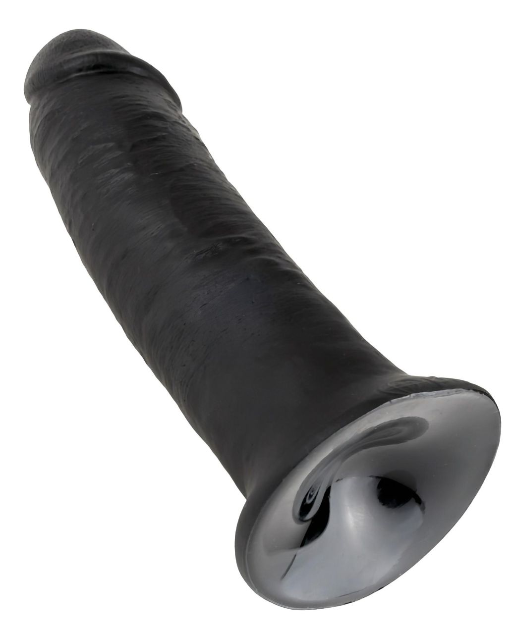 King Cock 10 - tapadókorongos dildó (25cm) - fekete King Cock 10 - tapadókorongos dildó (25cm) - fekete