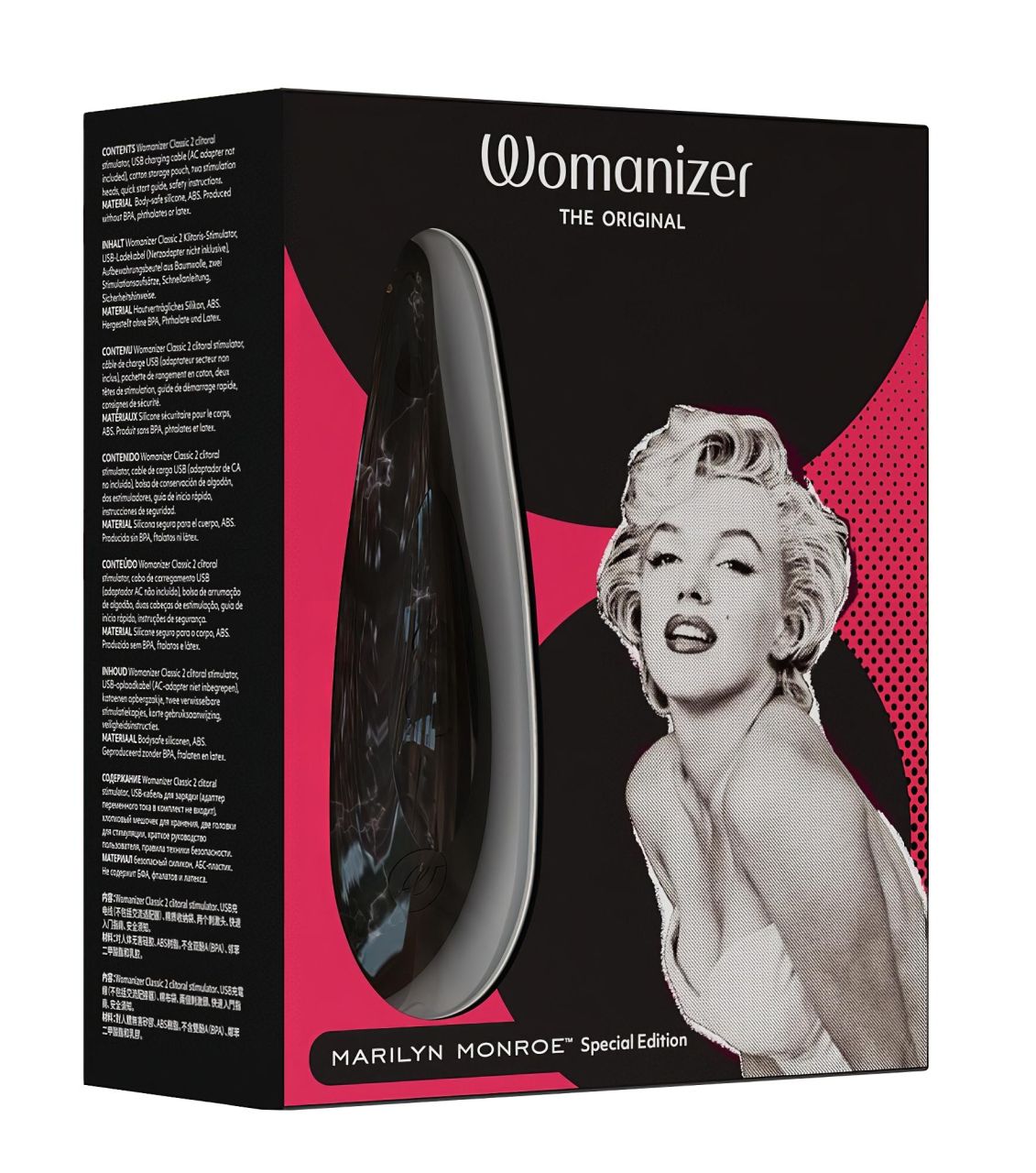 Womanizer Marilyn Monroe - léghullámos csiklóizgató (fekete) Womanizer Marilyn Monroe - léghullámos csiklóizgató (fekete)