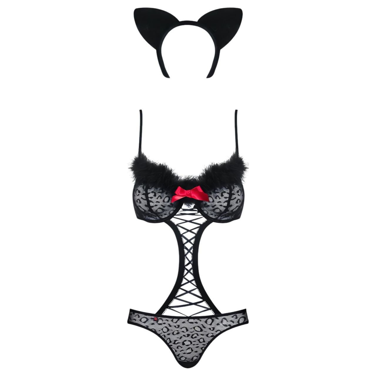 Obsessive Gepardina - cicalány jelmez szett (fekete) Obsessive Gepardina - cicalány jelmez szett (fekete)