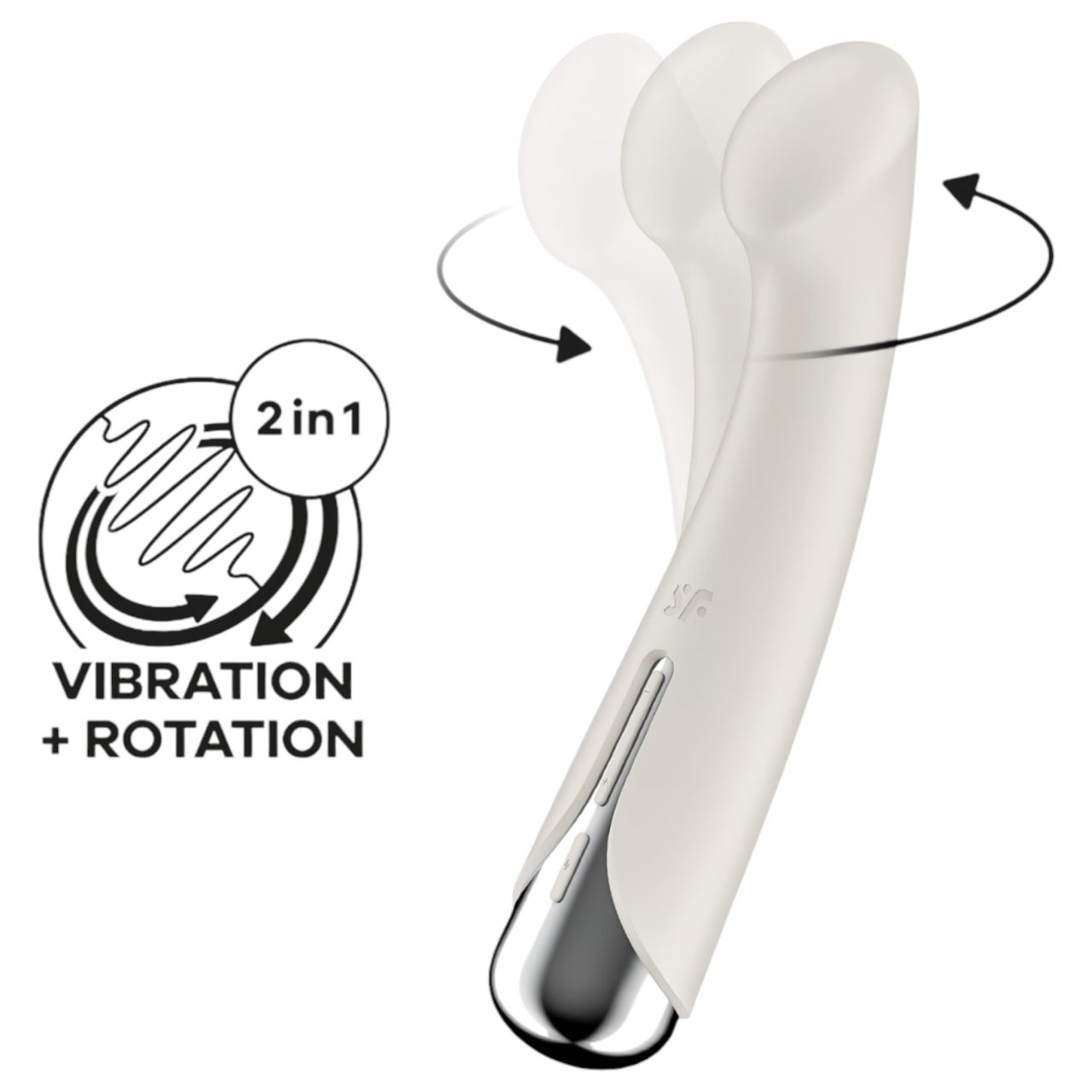Satisfyer Spinning G-Spot 1 - forgó fejes G-pont vibrátor (bézs) Satisfyer Spinning G-Spot 1 - forgó fejes G-pont vibrátor (bézs)