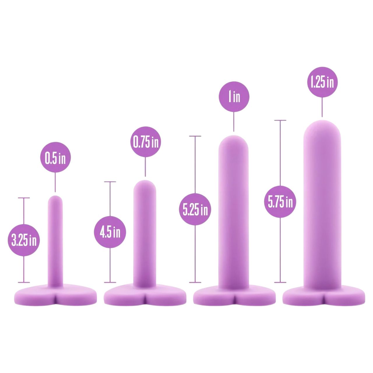 Blush Wellness - hüvely tágító szett (lila) Blush Wellness - hüvely tágító szett (lila)