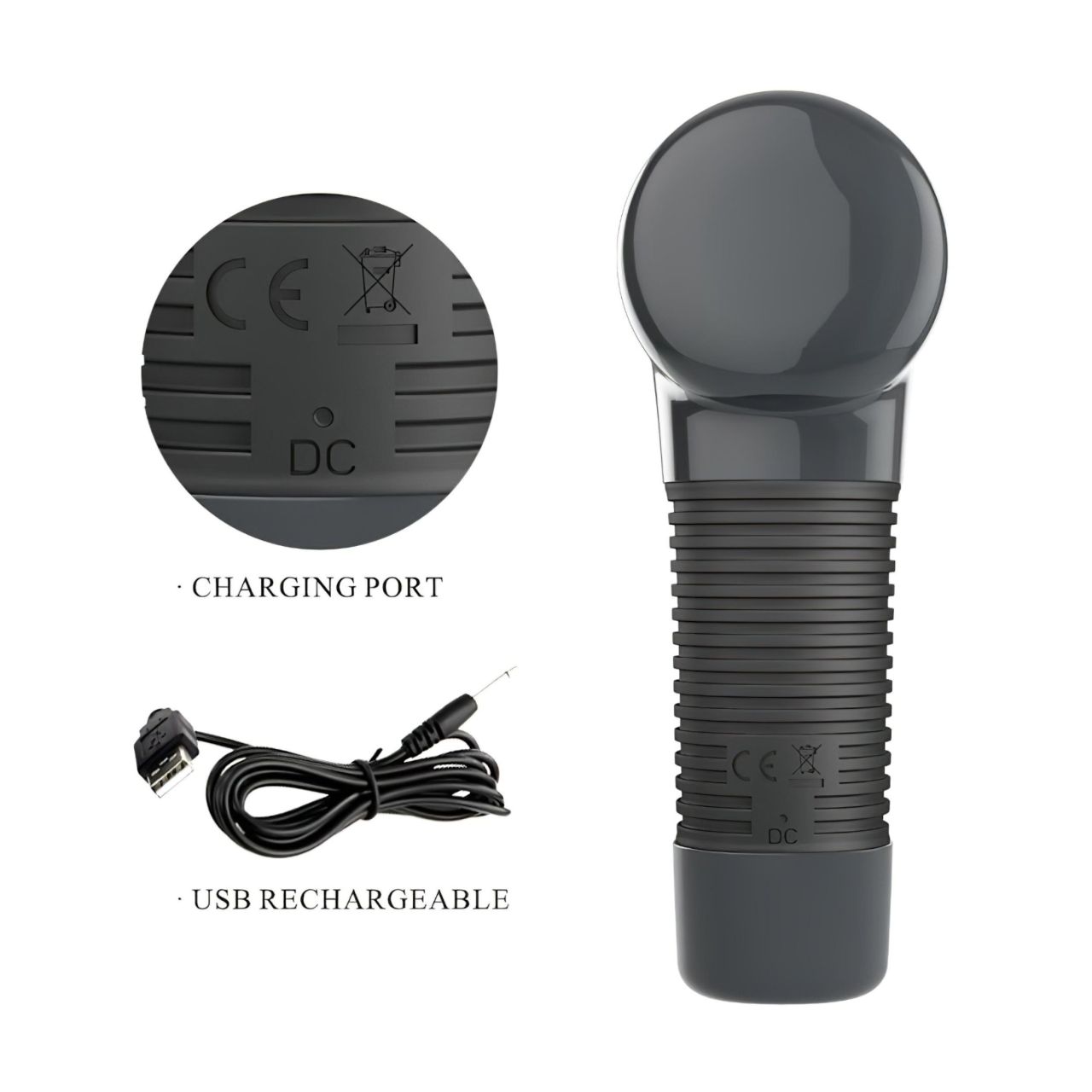 Pretty Love Magic Gun - masszírozó pisztoly (fekete) Pretty Love Magic Gun - masszírozó pisztoly (fekete)