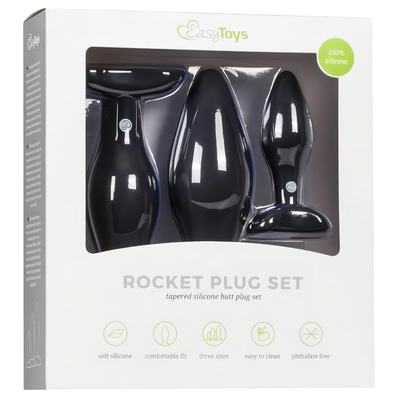Easytoys Rocket - anál plug szett - fekete (3 részes) Easytoys Rocket - anál plug szett - fekete (3 részes)