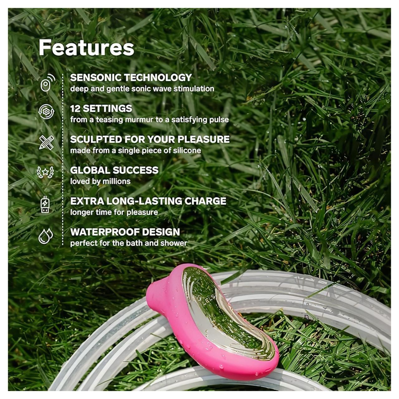 LELO Sona 2 - hanghullámos csiklóizgató (cseresznye) LELO Sona 2 - hanghullámos csiklóizgató (cseresznye)