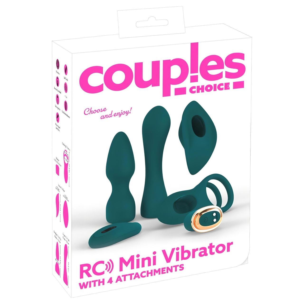 Couples Choice - 4in1 variálható távirányítós vibrátor (türkiz) Couples Choice - 4in1 variálható távirányítós vibrátor (türkiz)