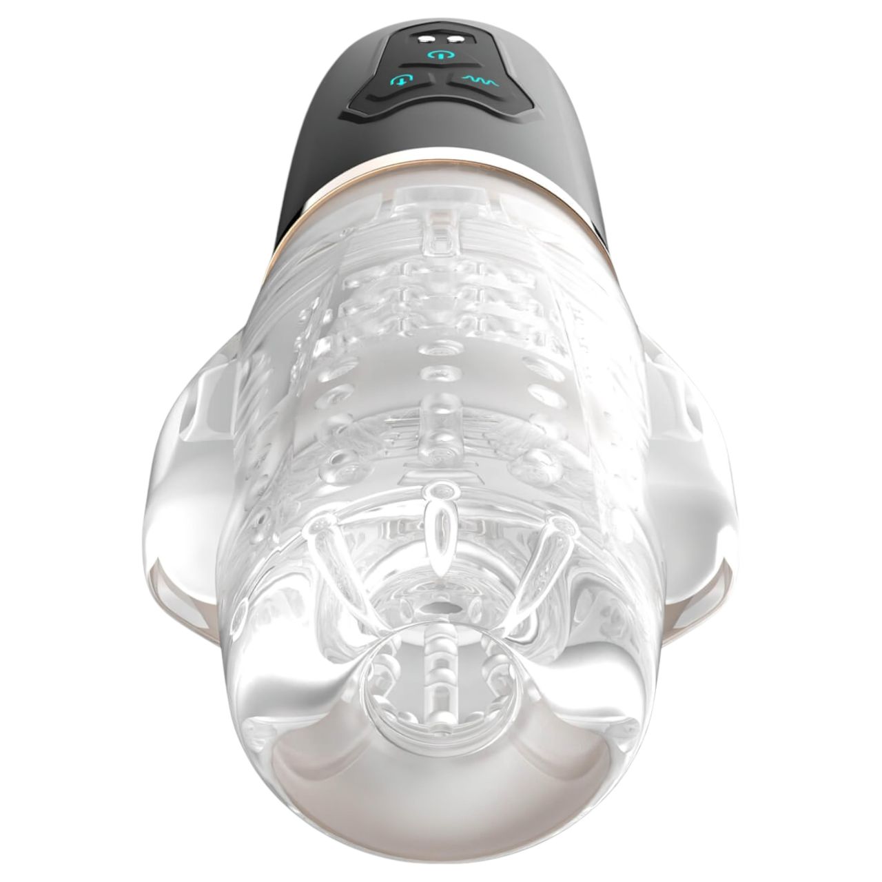 Funny Me Rocket Cup - szívó-rezgő maszturbátor (átlátszó-fekete) Funny Me Rocket Cup - szívó-rezgő maszturbátor (átlátszó-fekete)