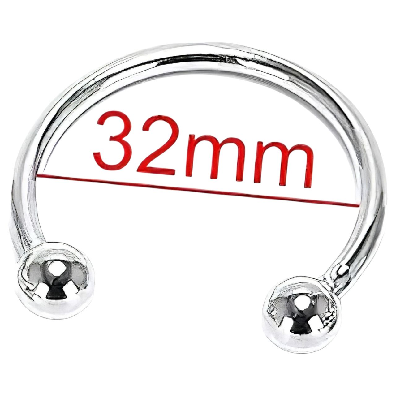 Rozsdamentes fém makkgyűrű - ejakuláció késleltetéshez (32mm) Rozsdamentes fém makkgyűrű - ejakuláció késleltetéshez (32mm)