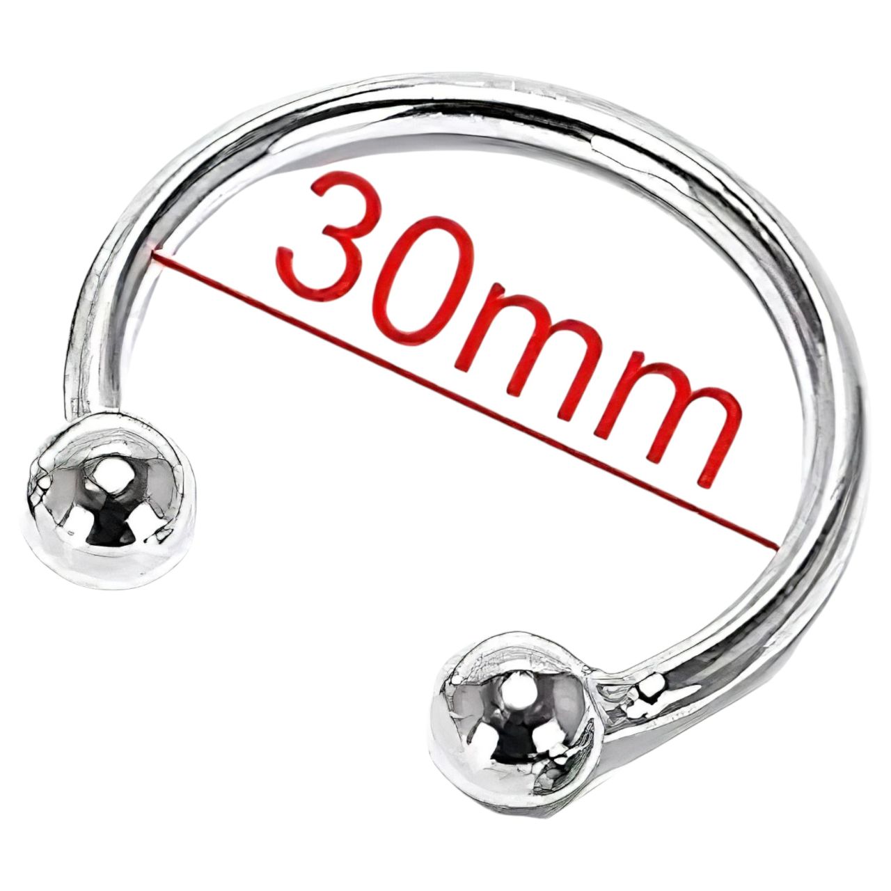 Rozsdamentes fém makkgyűrű - ejakuláció késleltetéshez (30 mm)
