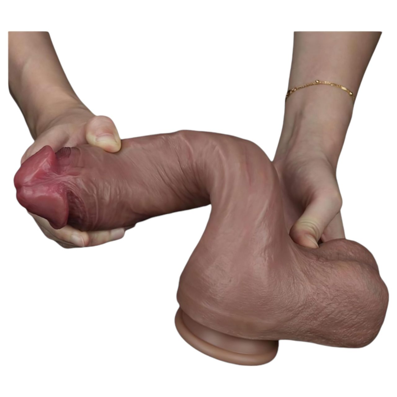Lovetoy Nature Cock - kétrétegű élethű dildó - 26cm (natúr) Lovetoy Nature Cock - kétrétegű élethű dildó - 26cm (natúr)