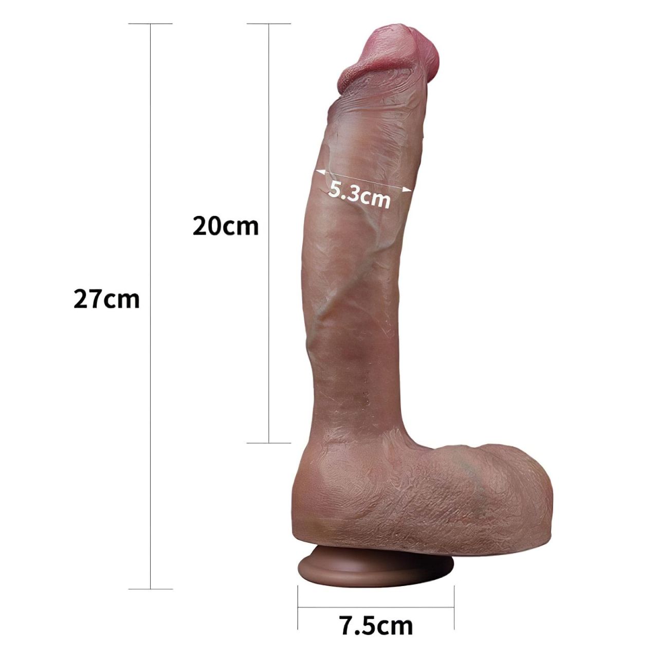 Lovetoy Nature Cock - kétrétegű élethű dildó - 26cm (natúr) Lovetoy Nature Cock - kétrétegű élethű dildó - 26cm (natúr)