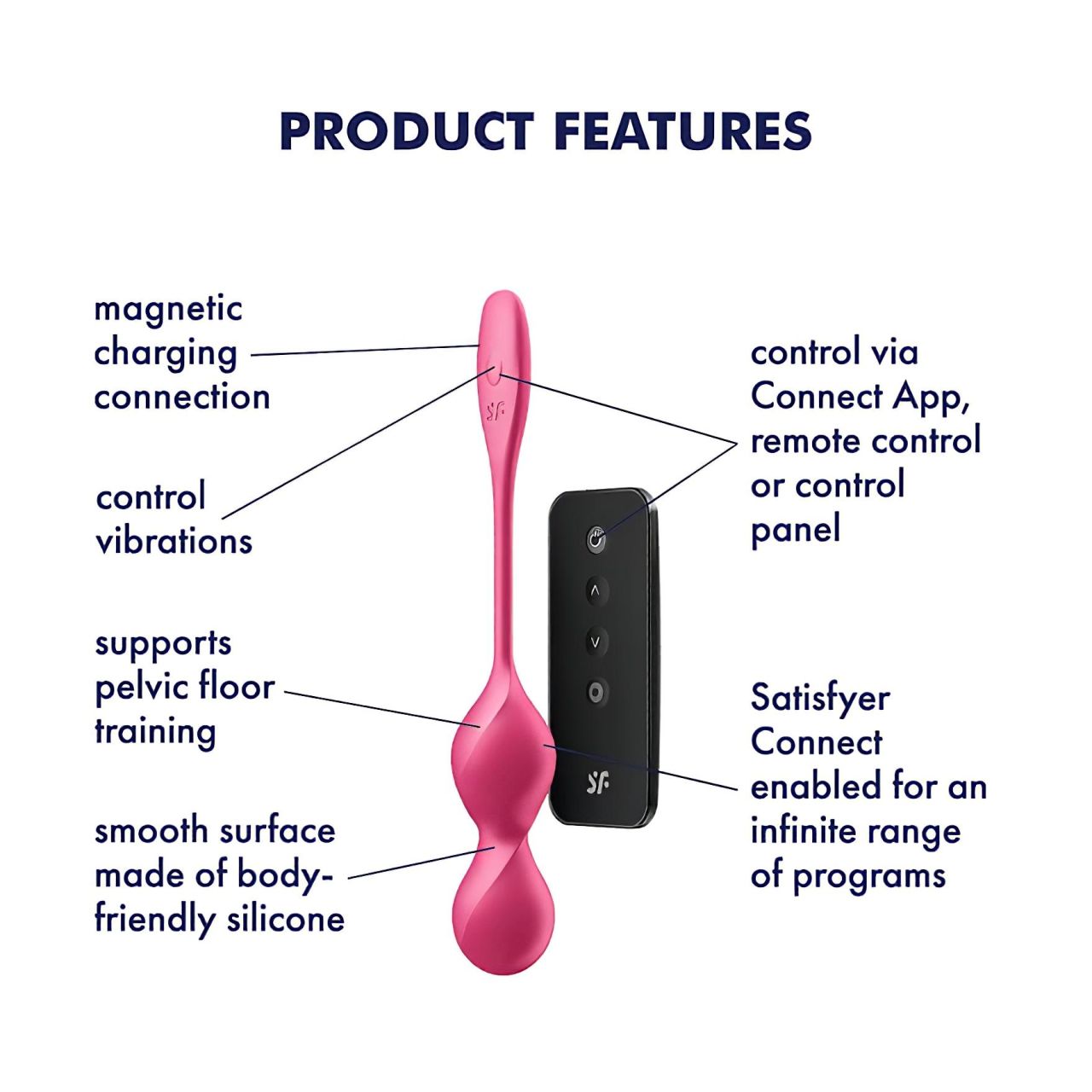 Satisfyer Love Birds 2 - okos, vibrációs gésagolyó (pink) Satisfyer Love Birds 2 - okos, vibrációs gésagolyó (pink)