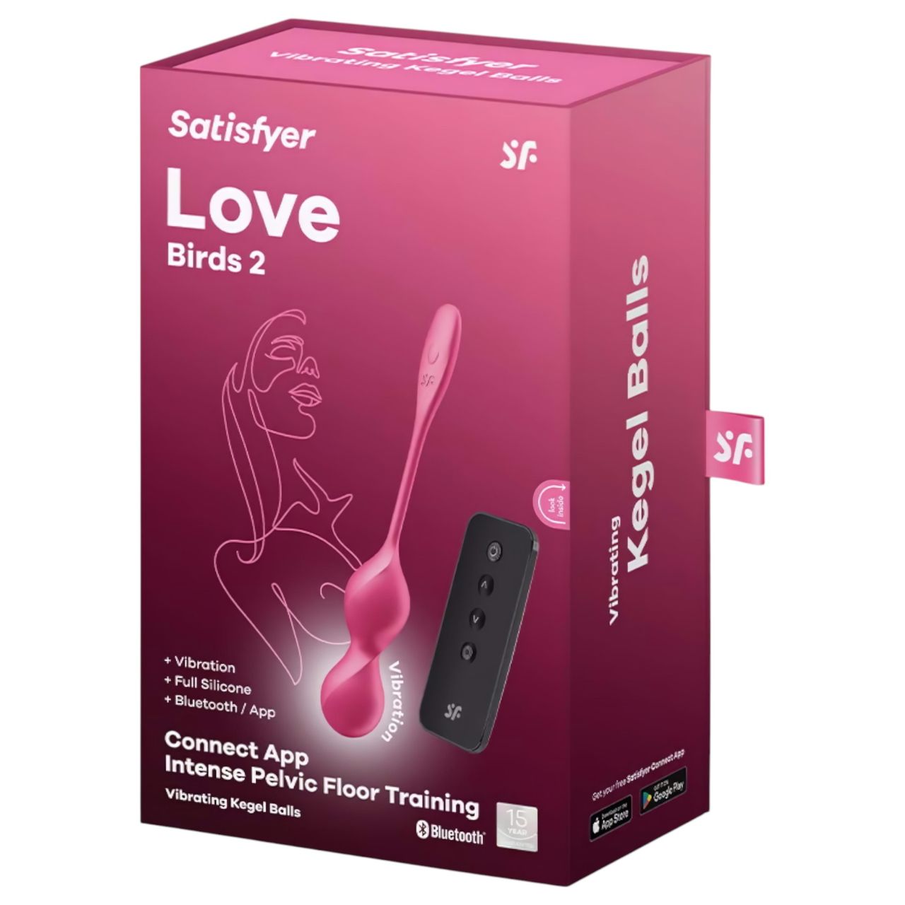 Satisfyer Love Birds 2 - okos, vibrációs gésagolyó (pink) Satisfyer Love Birds 2 - okos, vibrációs gésagolyó (pink)