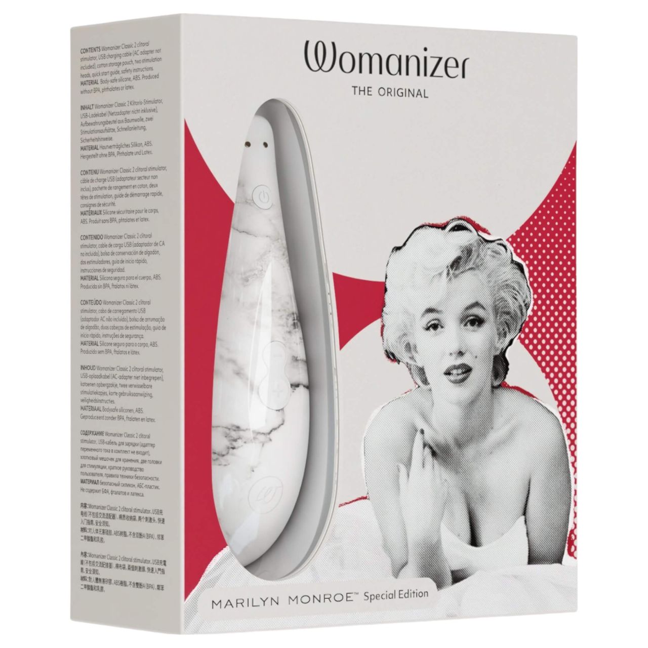 Womanizer Marilyn Monroe - léghullámos csiklóizgató (fehér) Womanizer Marilyn Monroe - léghullámos csiklóizgató (fehér)