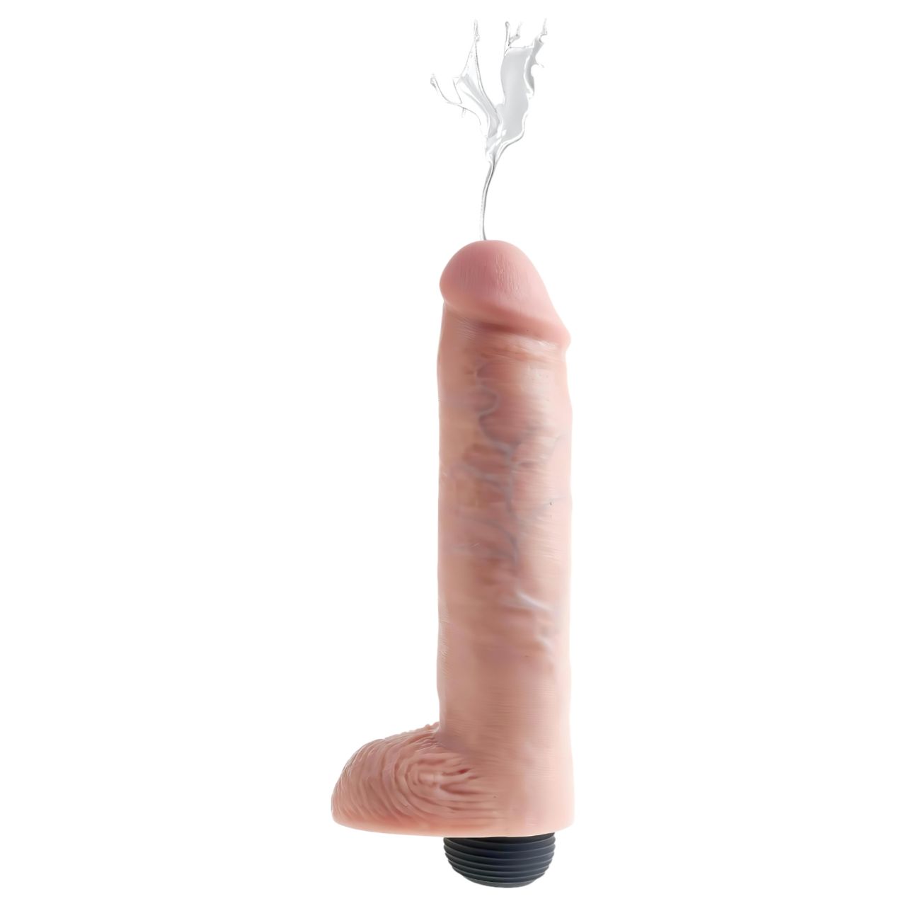 King Cock 10 - élethű spriccelő dildó (25cm) - natúr King Cock 10 - élethű spriccelő dildó (25cm) - natúr