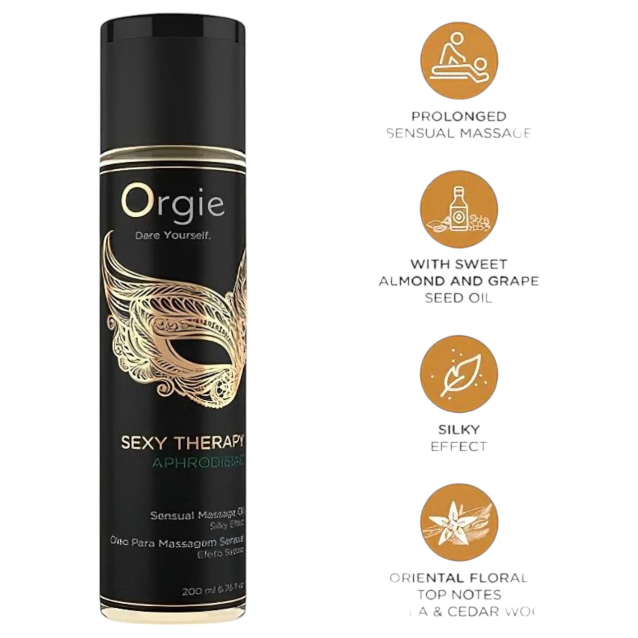 Orgie Aphrodisiac - érzéki masszázsolaj (200ml) Orgie Aphrodisiac - érzéki masszázsolaj (200ml)