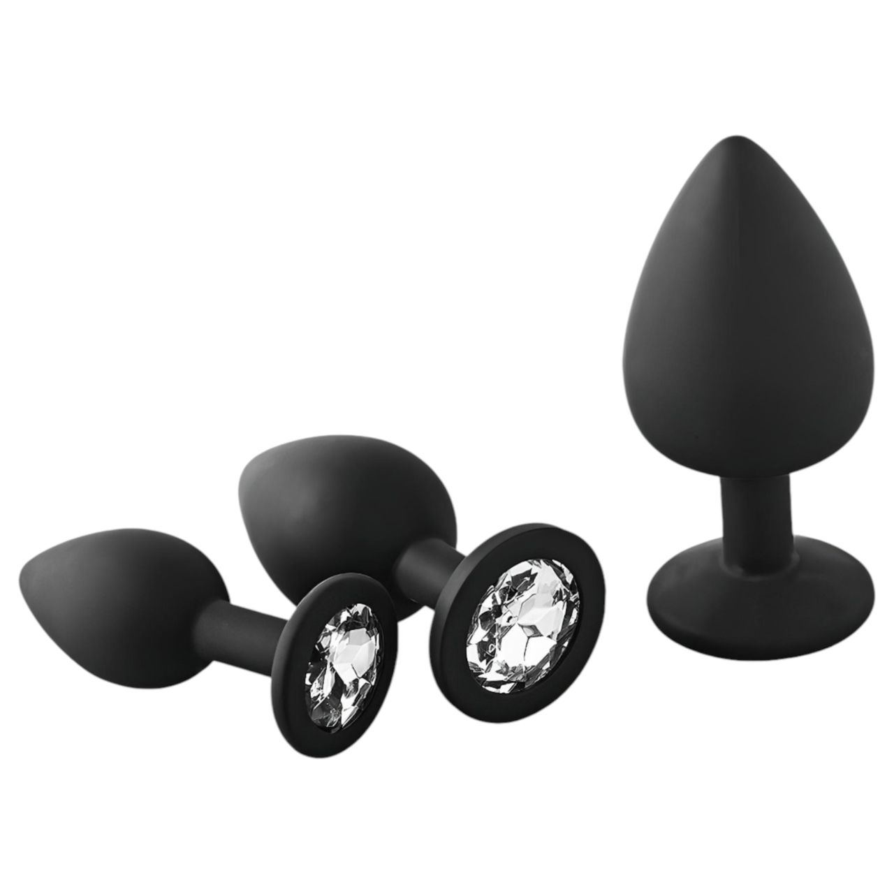 Dreamtoys Fantasstic - anál plug szett - 3db (fekete)