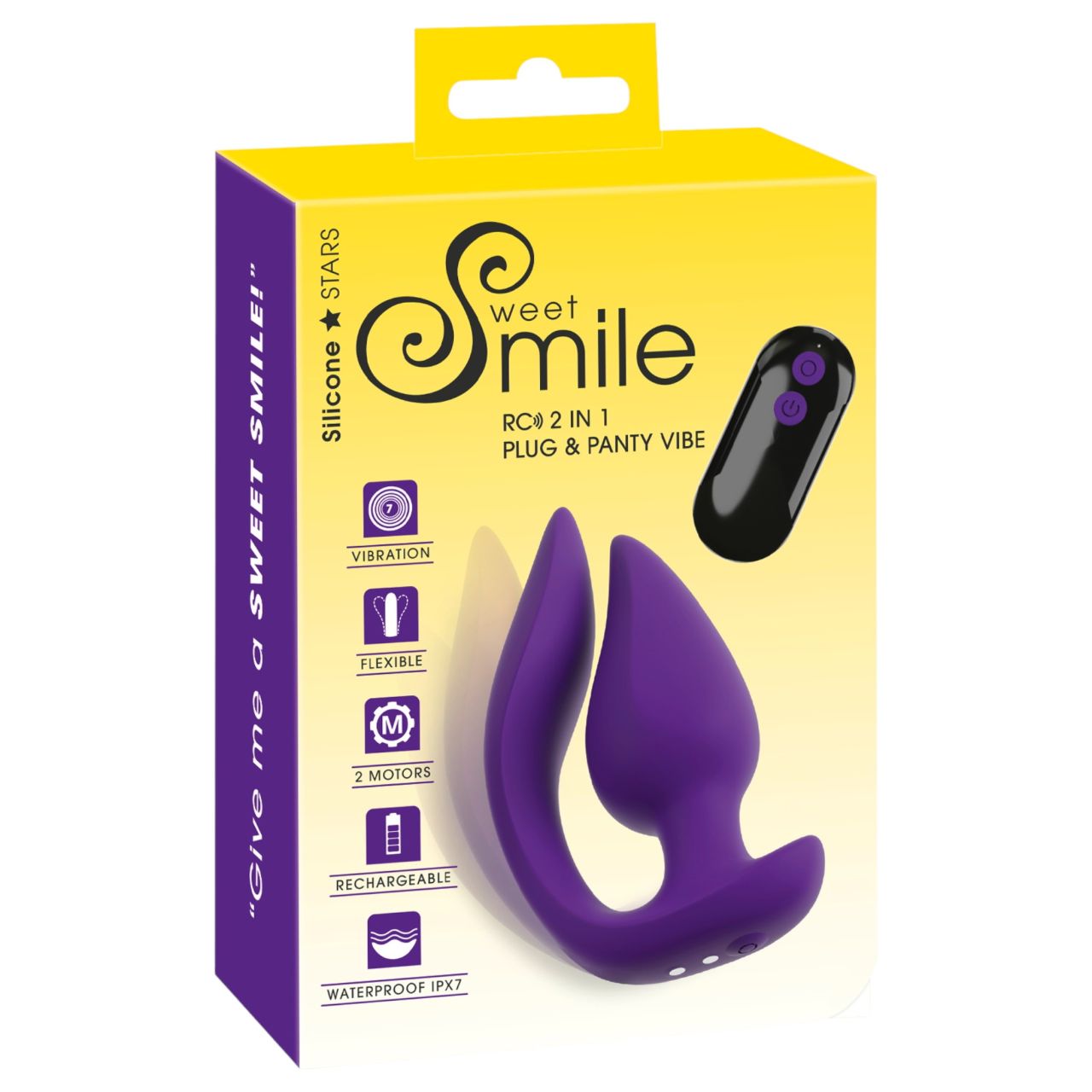 Smile - 2in1 anál vibrátor és csiklóizgató (lila) Smile - 2in1 anál vibrátor és csiklóizgató (lila)